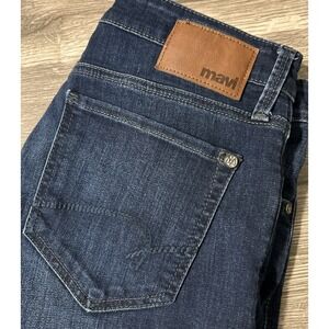 Mavi Zach Straight Leg Dark Wash Stretch Men's Blue Jeans Size 32x32